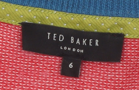 Ted Baker Mens Red XL Crew Neck Knit Jumper