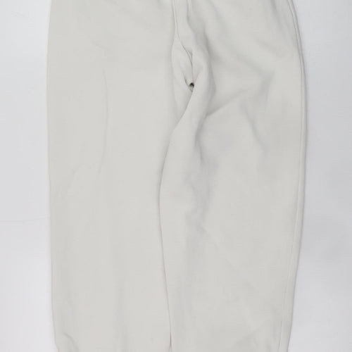 Adidas Womens White Jogger Sweatpants Size M Cotton Blend Casual