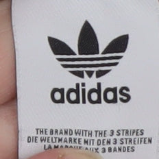 Adidas Womens White Jogger Sweatpants Size M Cotton Blend Casual