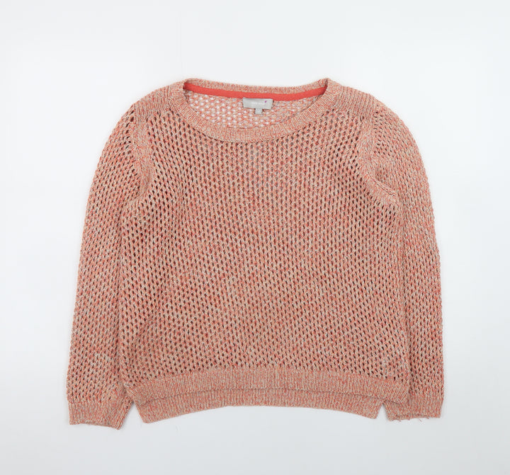 Marks and Spencer Women’s Pink Open-Knit Jumper Size 12