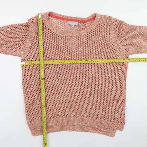 Marks and Spencer Women’s Pink Open-Knit Jumper Size 12