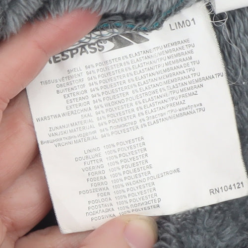 Trespass Women's Blue XS Softshell Hooded Mid-Length Jacket
