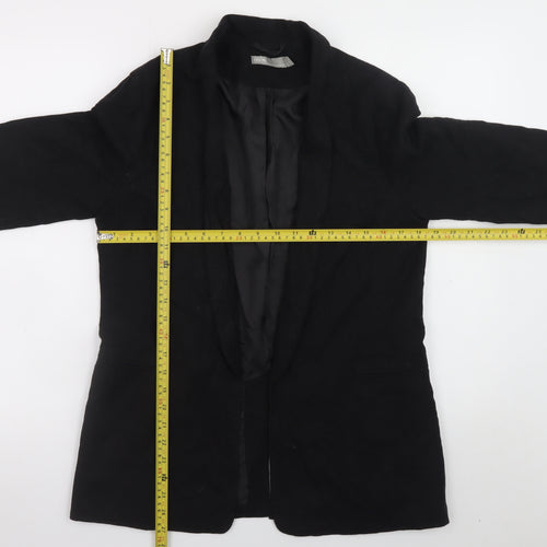 ASOS Women’s Black Linen Blend Blazer Size 12 Regular Fit
