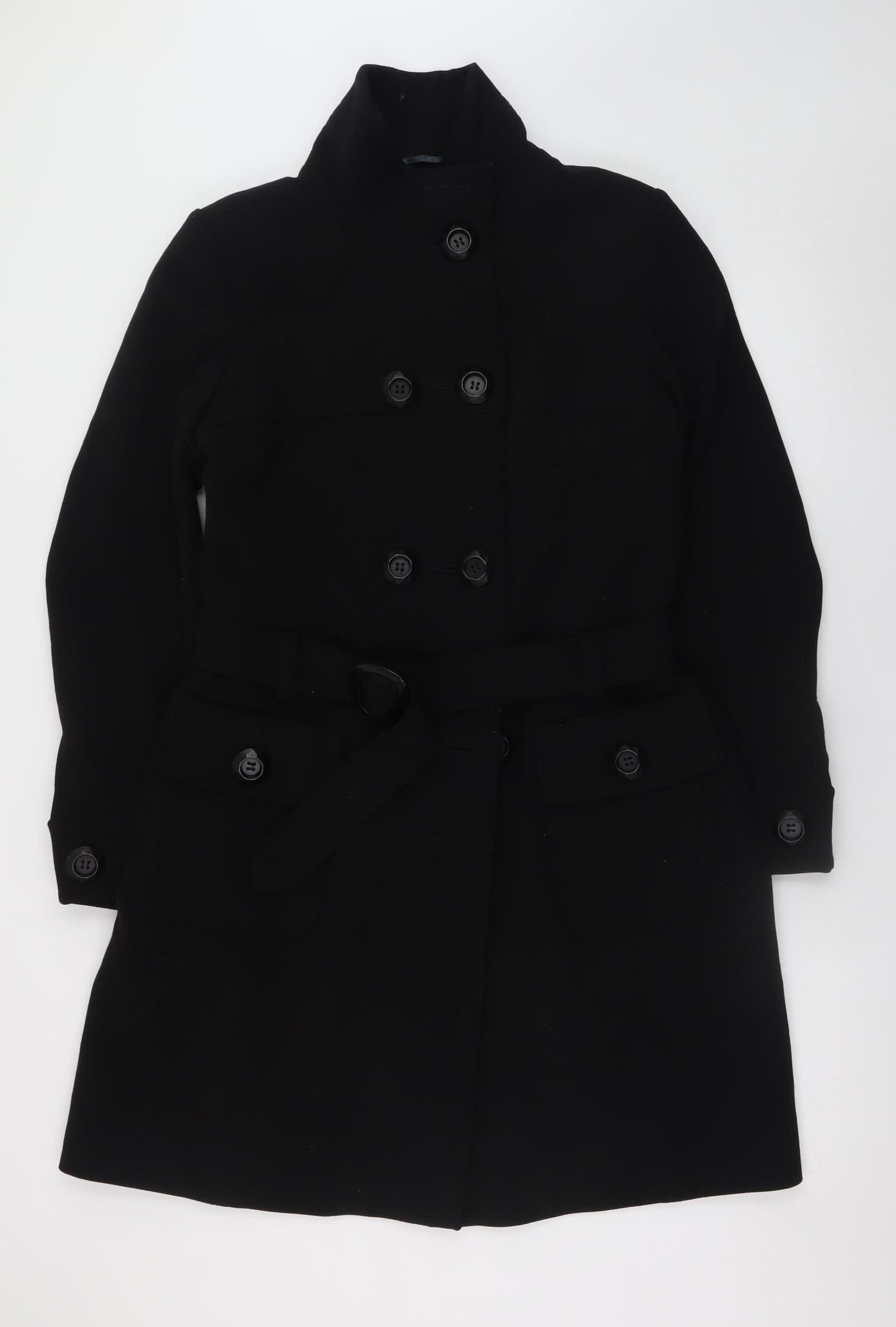 Principles Women's Black Size 16 Belted Trench Coat