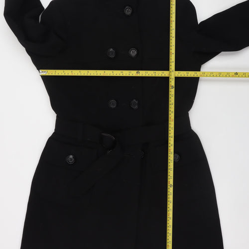 Principles Women's Black Size 16 Belted Trench Coat