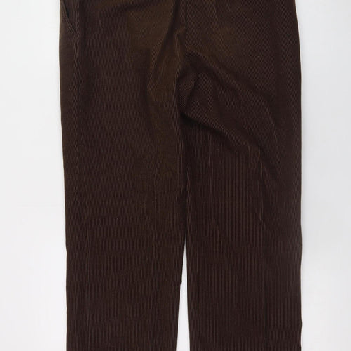 Meyer Men's Brown Corduroy Trousers Size 34x30 Regular Fit