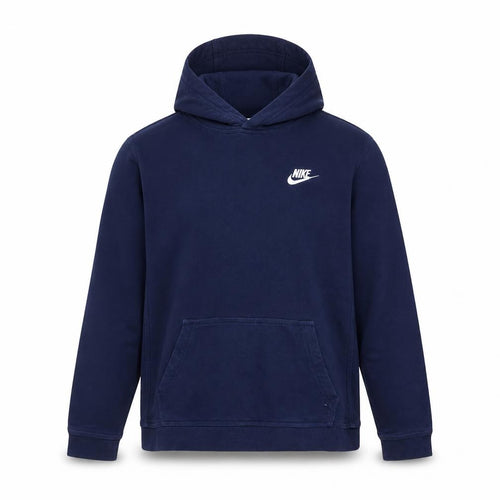 Nike Teens Blue Pullover Hoodie L Fleece Logo Sports Style