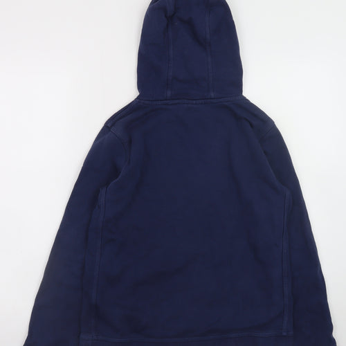 Nike Teens Blue Pullover Hoodie L Fleece Logo Sports Style