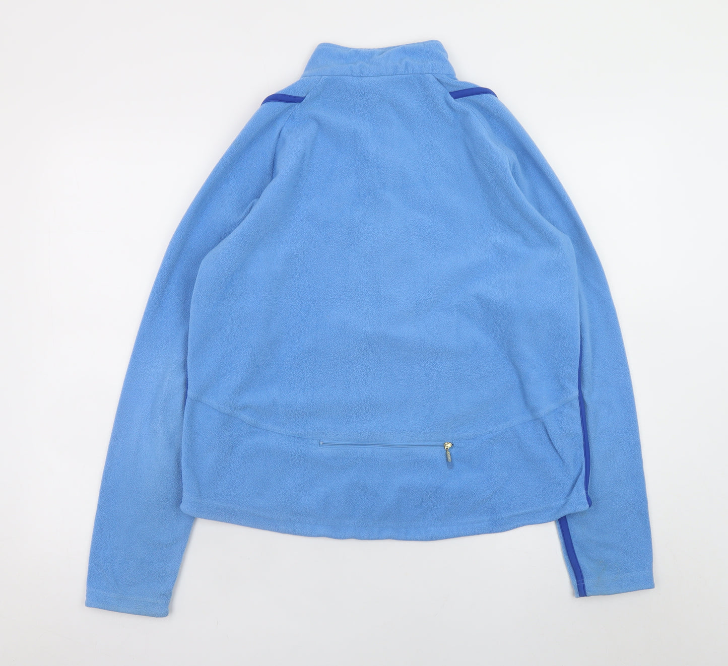 Nike Women Blue Therma-Fit 1/2 Zip Fleece Sweatshirt Size L (12-14)