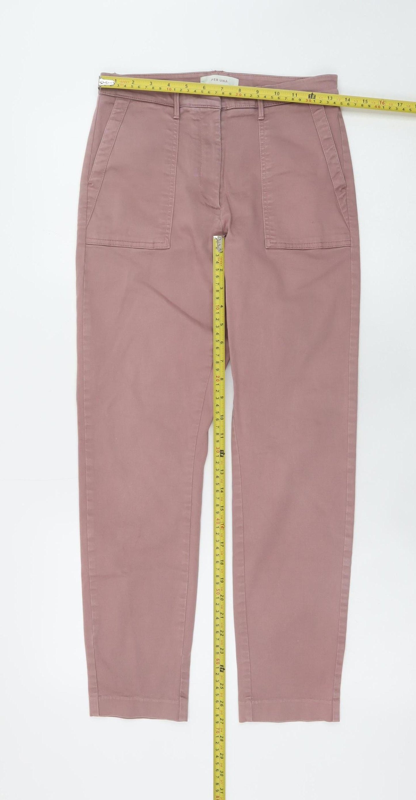 Marks and Spencer Per Una Women's Pink Straight Jeans Size 10