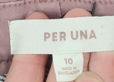 Marks and Spencer Per Una Women's Pink Straight Jeans Size 10