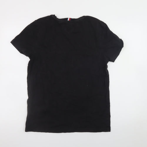 Tommy Hilfiger Men's Black Organic Cotton Short Sleeve T-Shirt Size M