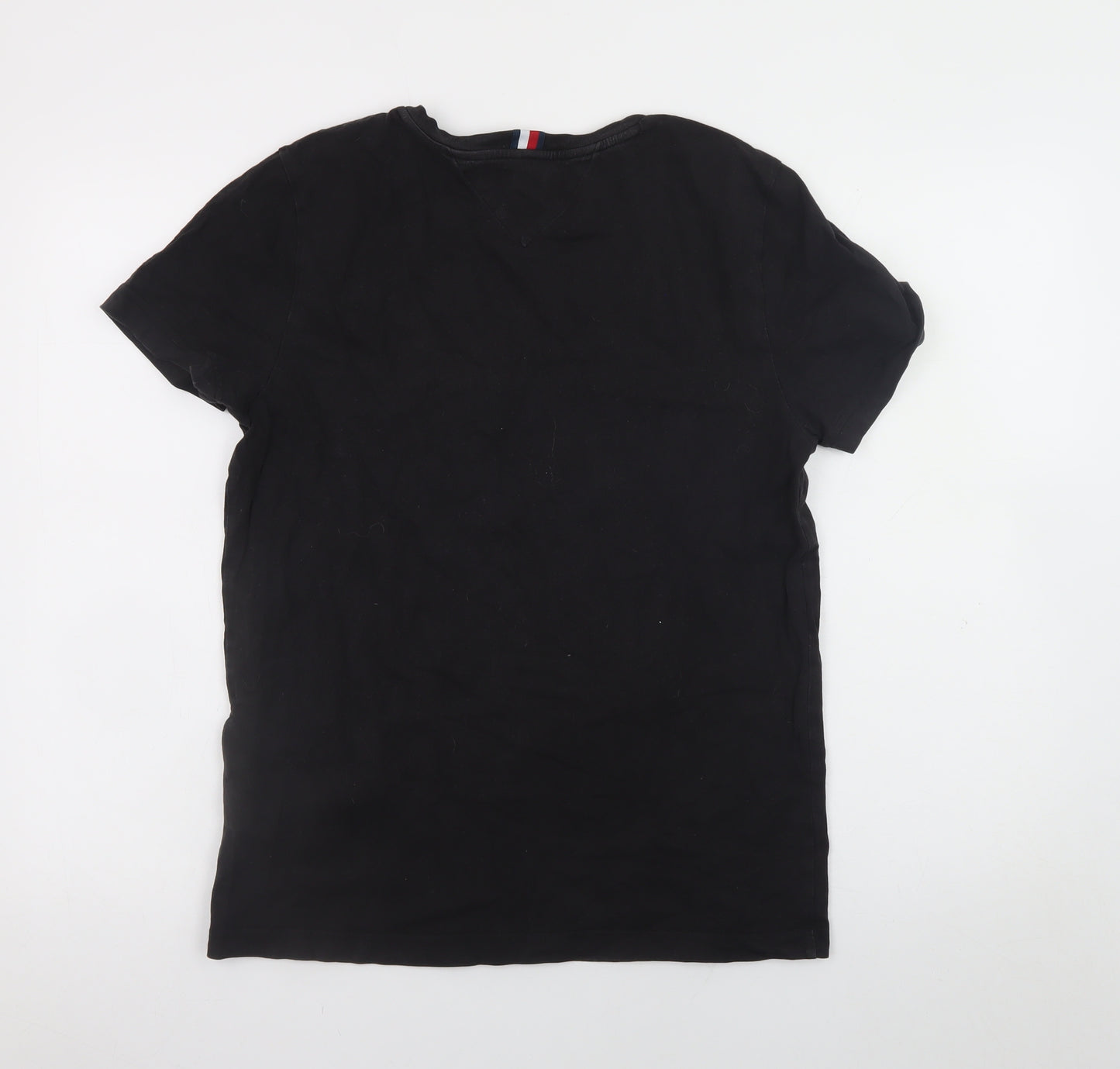 Tommy Hilfiger Men's Black Organic Cotton Short Sleeve T-Shirt Size M