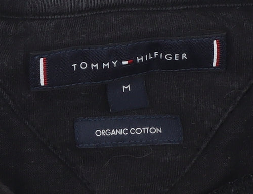 Tommy Hilfiger Men's Black Organic Cotton Short Sleeve T-Shirt Size M