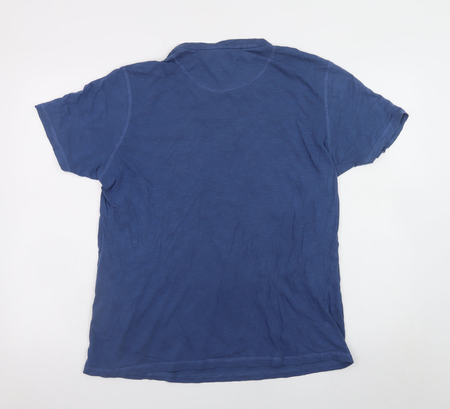 P.G. Field Men's Blue California Graphic Cotton T-Shirt Size L