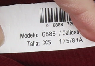 Massimo Dutti Women's Red Cowl Neck Long Sleeve Blouse XS