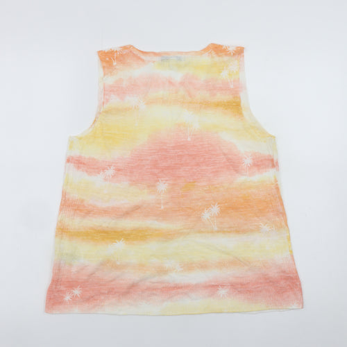 Next Womens Multicoloured V-Neck Sleeveless Knit Tank Top Size S