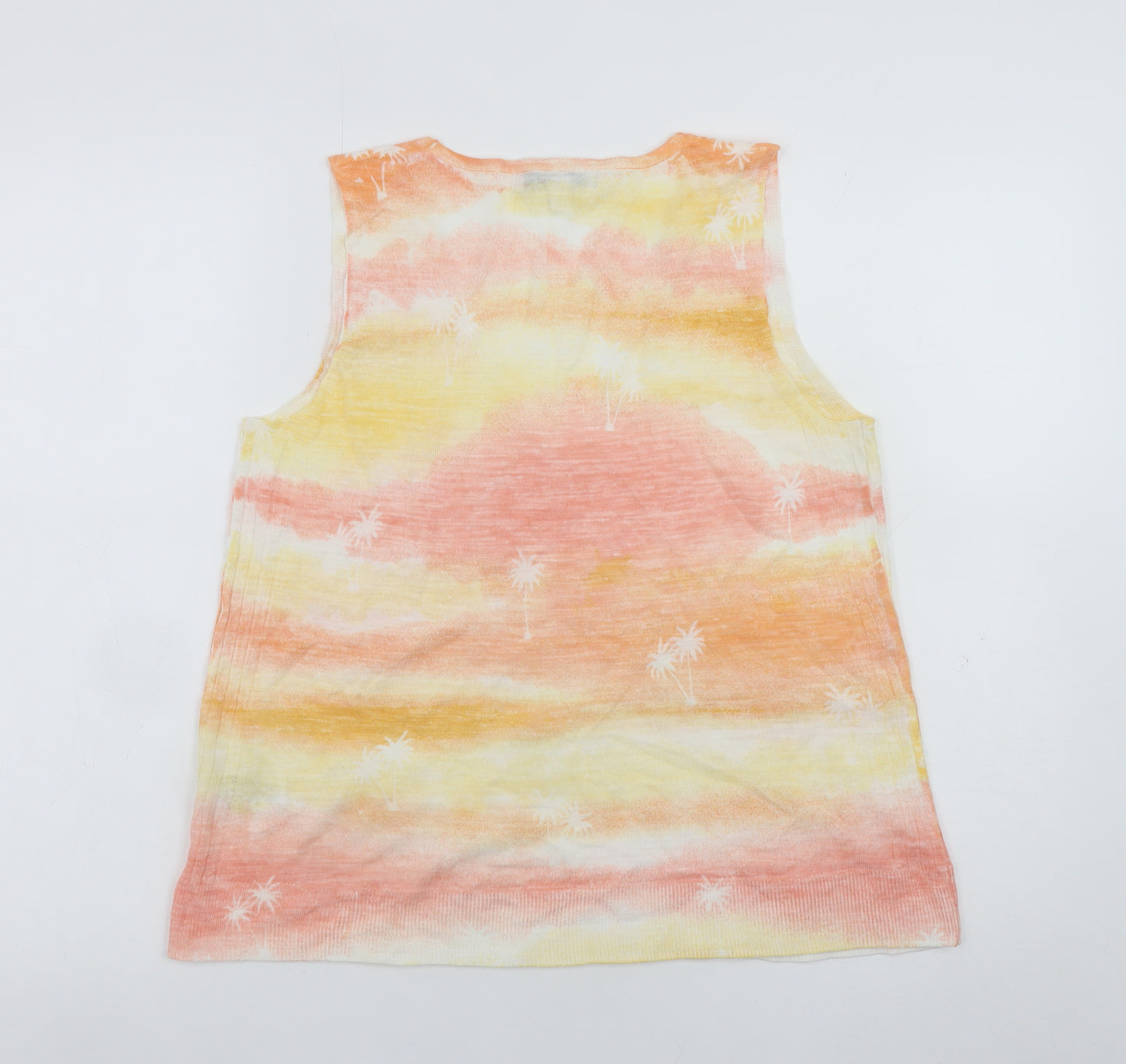 Next Womens Multicoloured V-Neck Sleeveless Knit Tank Top Size S