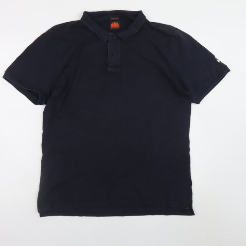 Sundek Men's Black Polo Shirt 2XL Cotton Stretch Classic Fit