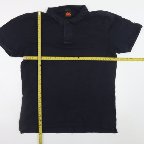 Sundek Men's Black Polo Shirt 2XL Cotton Stretch Classic Fit