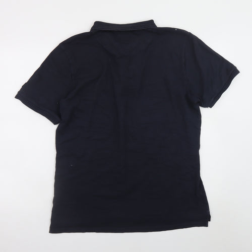 Sundek Men's Black Polo Shirt 2XL Cotton Stretch Classic Fit