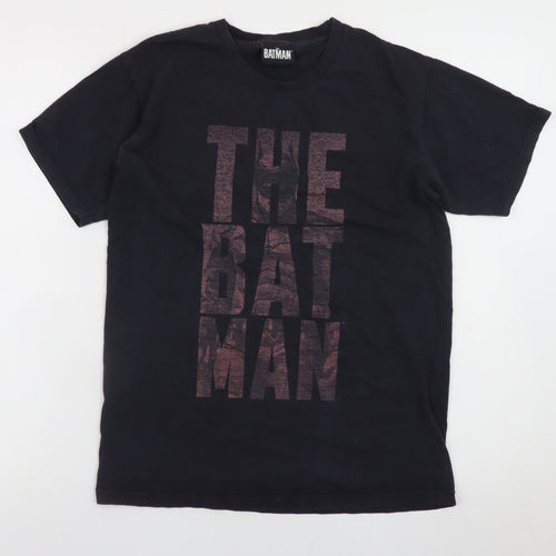 The Batman Men’s Black Cotton Graphic Print T-Shirt Size S