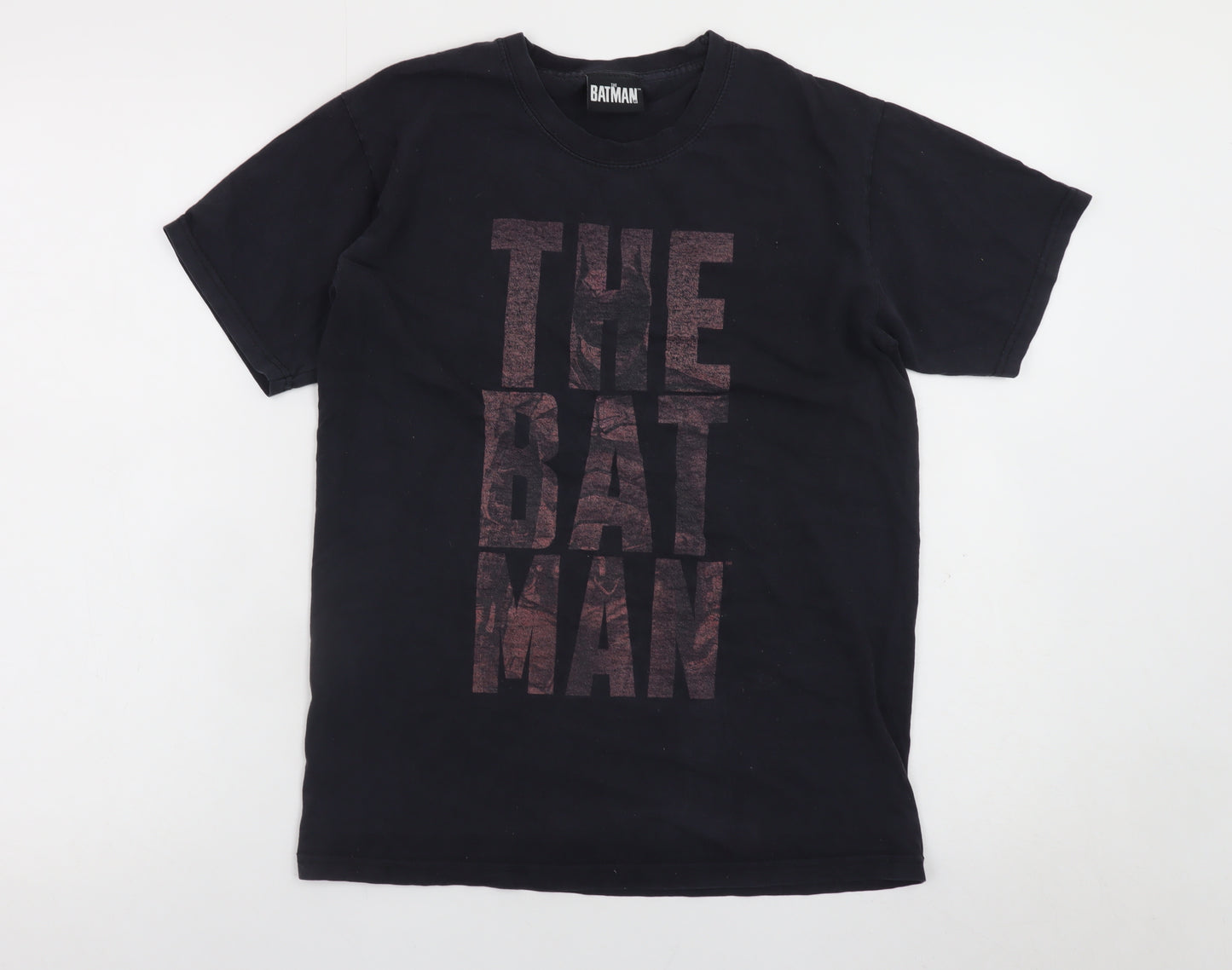 The Batman Men’s Black Cotton Graphic Print T-Shirt Size S