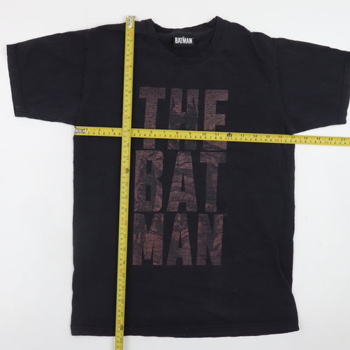 The Batman Men’s Black Cotton Graphic Print T-Shirt Size S