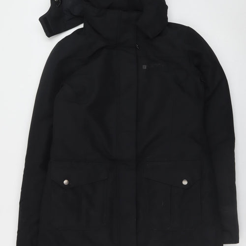 Mountain Warehouse Women's Black Waterproof Parka Coat Size 8