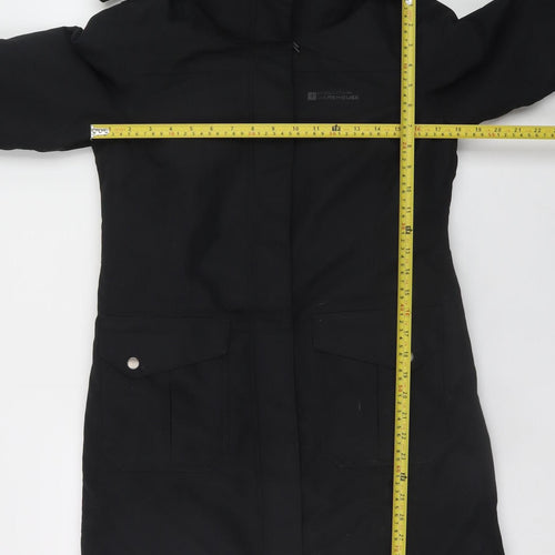 Mountain Warehouse Women's Black Waterproof Parka Coat Size 8