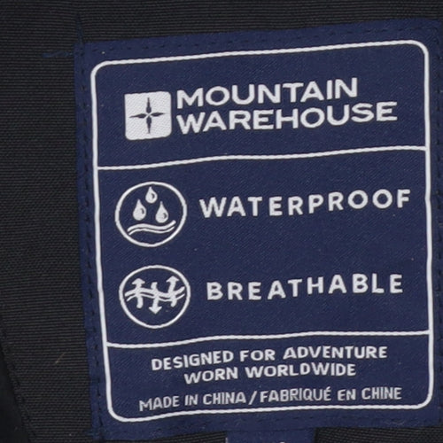 Mountain Warehouse Women's Black Waterproof Parka Coat Size 8