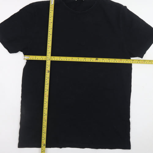 Reiss Men's Black Cotton Crew Neck Short Sleeve T-Shirt Size S