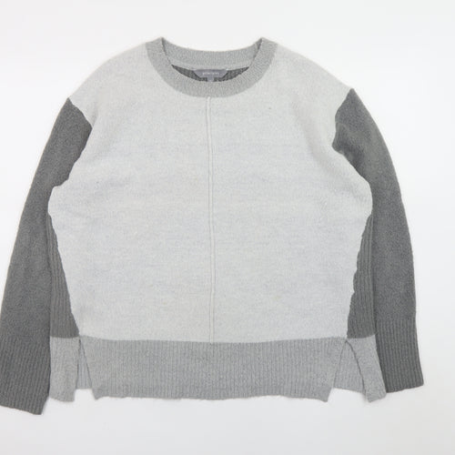 Principles Women Grey Wool Blend Crew Neck Jumper Size 14