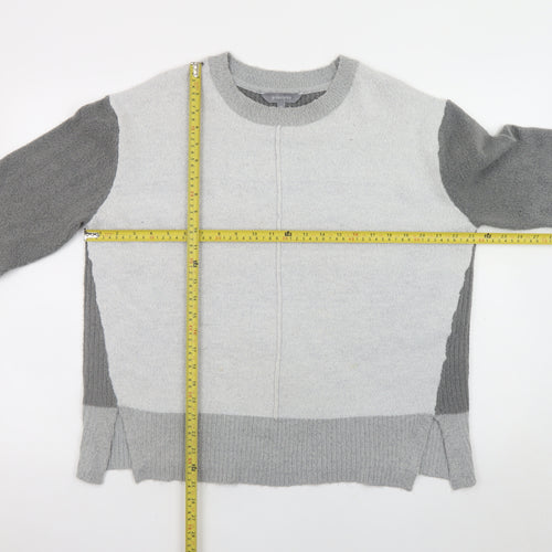 Principles Women Grey Wool Blend Crew Neck Jumper Size 14