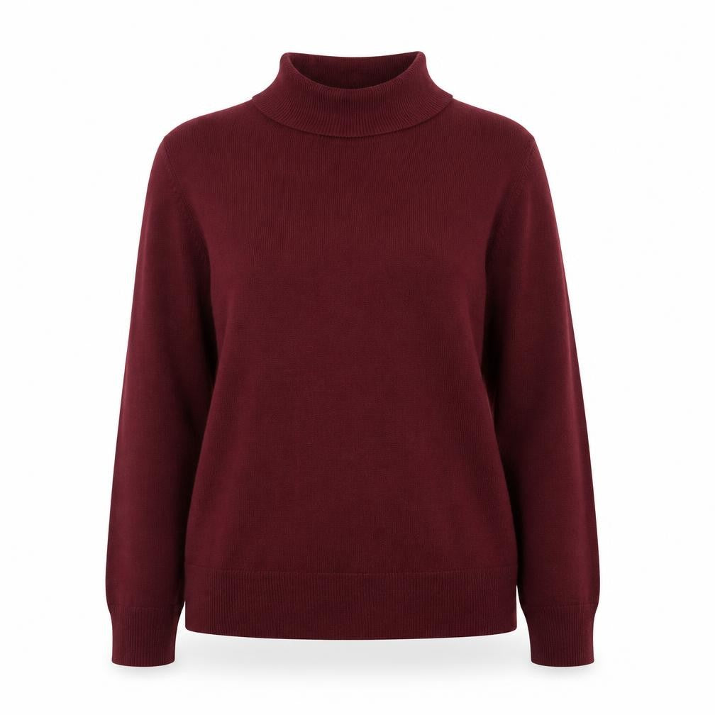 Marks and Spencer Women’s Red Roll Neck Knit Jumper Size 16