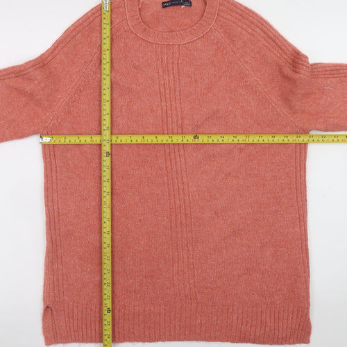 Marks and Spencer Women Pink Crew Neck Knit Pullover Jumper M