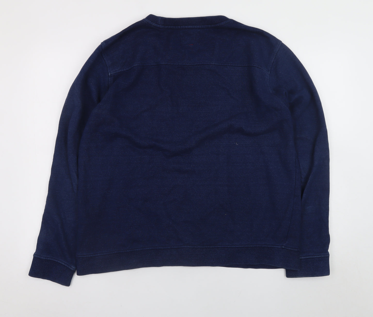 HYMN Men’s Blue Cotton Crew Neck Pullover Sweatshirt Size L