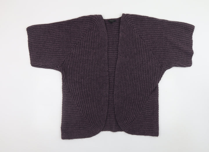 Carina Ricci Women Purple L Cardigan Knit Alpaca Wool Blend