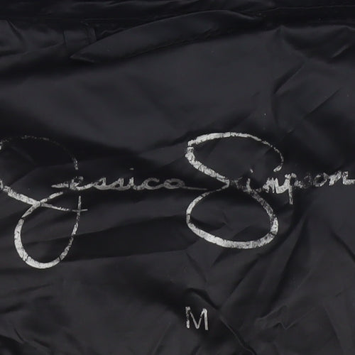Jessica Simpson Womens Black Puffer Jacket M Hooded Winter Coat