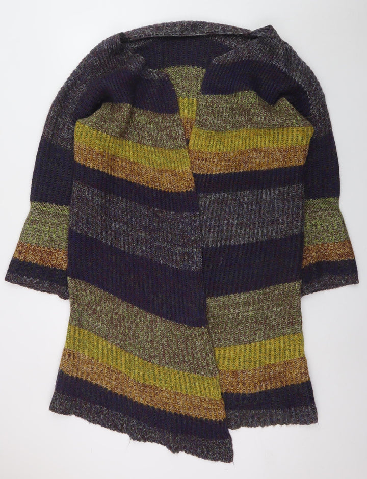 Roman Womens Multicoloured Striped Cardigan Size 18 Knit