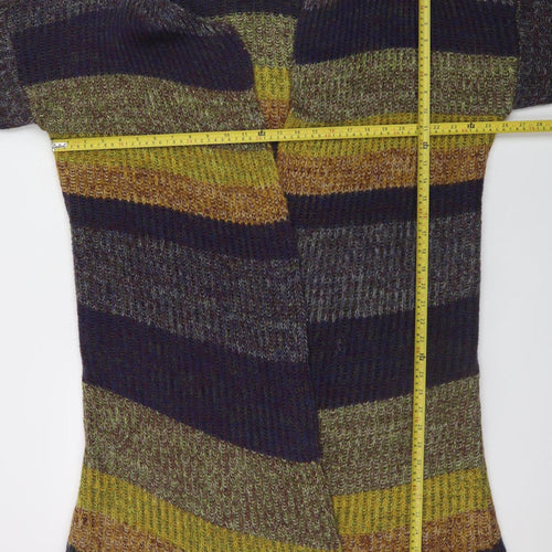 Roman Womens Multicoloured Striped Cardigan Size 18 Knit