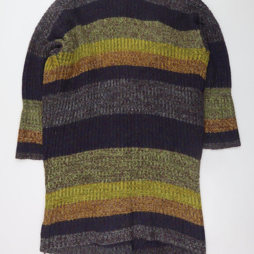 Roman Womens Multicoloured Striped Cardigan Size 18 Knit