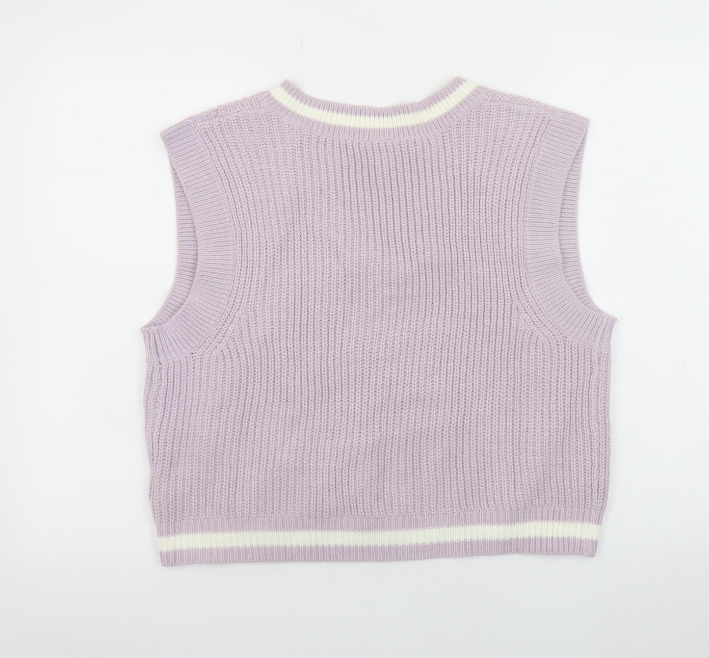 H&M Divided Women’s Purple V-Neck Knit Sleeveless Vest Size 12