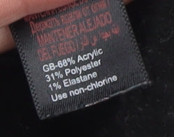 Accessorize Women’s Black ‘Smile’ Knit Pullover Jumper Size M 12-14