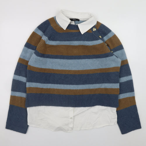 Next Women's Multicoloured Striped Pullover Jumper Size S