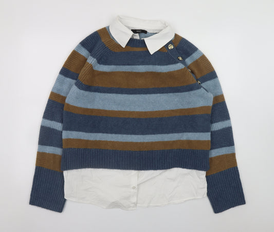 Next Women's Multicoloured Striped Pullover Jumper Size S