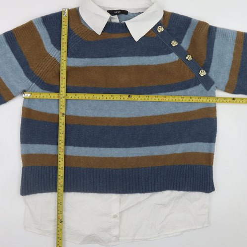 Next Women's Multicoloured Striped Pullover Jumper Size S
