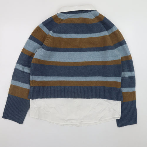 Next Women's Multicoloured Striped Pullover Jumper Size S