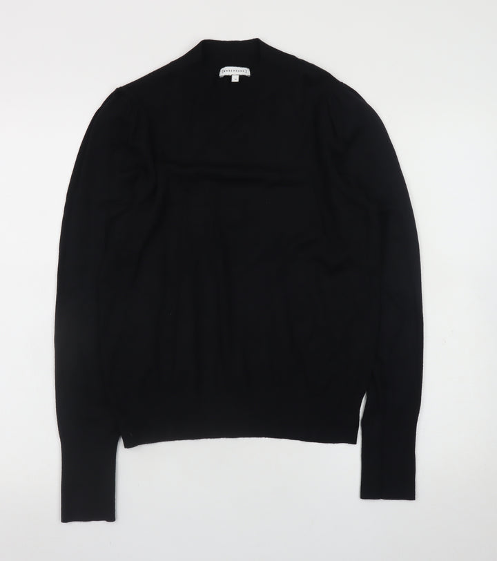 Warehouse Women’s Black High Neck Long Sleeve Jumper Size 14