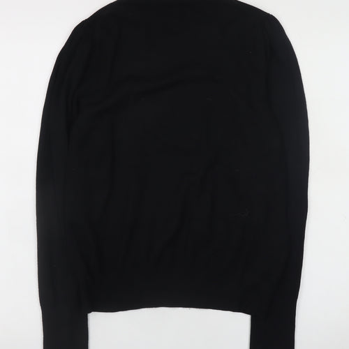 Warehouse Women’s Black High Neck Long Sleeve Jumper Size 14